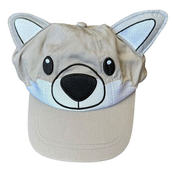 Stone Zoo New England Kids Wolf Hat Baseball Cap Adjustable With Ears Julie Joe - Picture 1 of 5